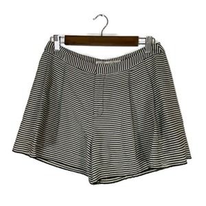 Rachel Rachel Roy Women's 6 Shorts Cotton Blend Black White Striped